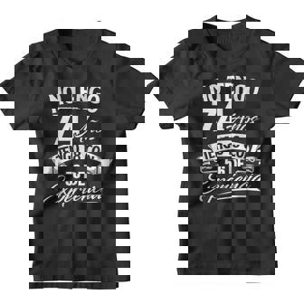 No Tengo 74 Años Tengo 18 Con 56 De Experiencia Cumpleaños Camiseta niño - Regaloses