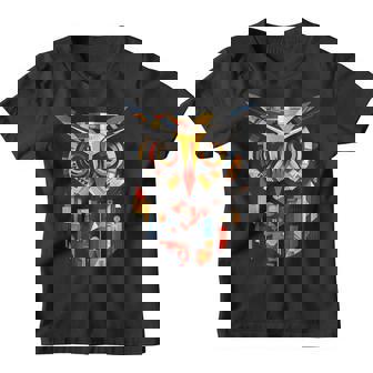 Obra De Arte Para Amantes De Los Búhos Búho Colorido Camiseta niño - Regaloses