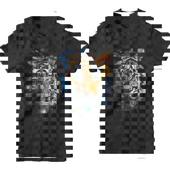 Obra De Arte De Tigre Colorido Animal Arte Tigre Camiseta niño - Regaloses