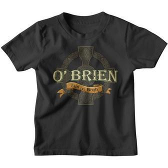 O'brien Irish Surname O'brien Irish Family Name Celtic Cross Youth T-shirt - Seseable