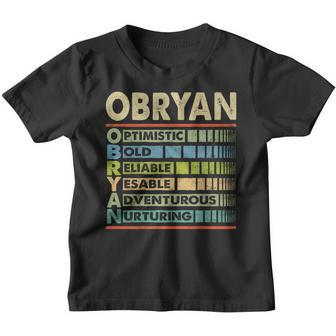 Obryan Family Name Obryan Last Name Team Youth T-shirt - Seseable