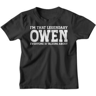 Owen Surname Team Family Last Name Owen Youth T-shirt - Seseable