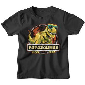 Papasaurus Dad T-Rex De Cumpleaños A Juego Con Dinosaurio Camiseta niño - Regaloses