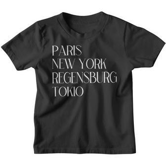 Paris New York Regensburg Tokyo Regensburger Ober-Pfalz Kinder Tshirt - Seseable