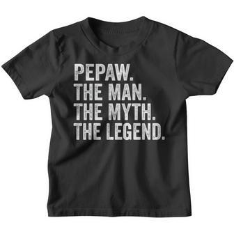 Pepaw Der Mann Der Mythos Die Legende Opa-Vatertag Kinder Tshirt - Seseable