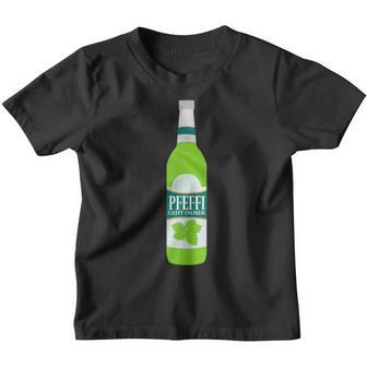 Pfeffi Geht Immer Trinken Saufen Peppermint Liqueur Party Kinder Tshirt - Seseable