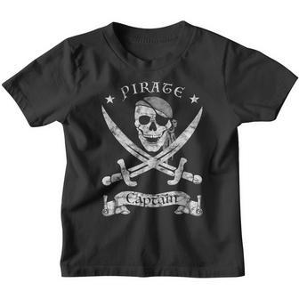 Pirate Flag Outfit Vintage Pirate Costume Skull Pirate Kinder Tshirt - Seseable