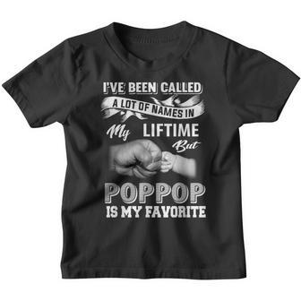 Pop Pop Is My Favorite Name Grandpa Father's Day Youth T-shirt - Seseable