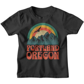 Portland Oregon Blue Kinder Tshirt - Seseable