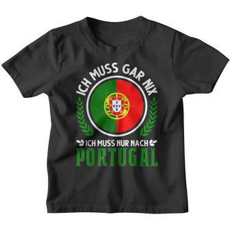 Portugal Holiday Portuguese Flag Madeira Kinder Tshirt - Seseable