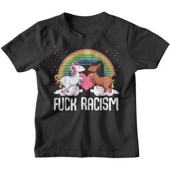 Racism Unicorn Anti Racism Kinder Tshirt - Seseable