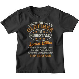 Rente Oldtimer Im Ruhestand Pensioner Kinder Tshirt - Seseable