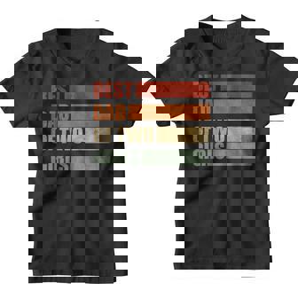 Retro Padre De Dos Niñas Papa De Dos Hijas Día Del Padre Camiseta niño - Regaloses