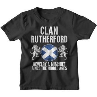 Rutherford Clan Scottish Family Name Scotland Heraldry Youth T-shirt - Seseable