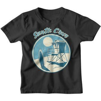 Santa Cruz Ca Surfer 70S 80S Retrointage Kinder Tshirt - Seseable