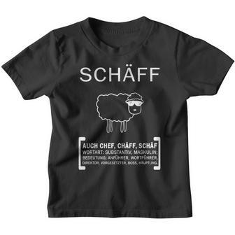 Schäff Chef Department Manager Sheep Boss Kinder Tshirt - Geschenkecke