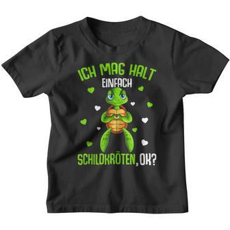 Schildkröte Ich Mag Halt Schildkröten German Langu Kinder Tshirt - Geschenkecke