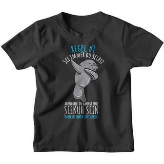 Sei Immer Du Selbst Seekuh Kinder Tshirt - Geschenkecke