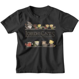 Señor De Los Gatos Divertido Él Furrlowship De Él Anillo Amante De Los Gatos Camiseta niño - Regaloses