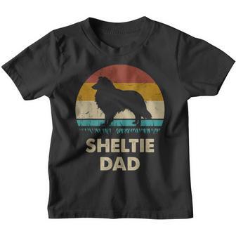 Sheltie Dad For Sheltie Dogintage Kinder Tshirt - Geschenkecke