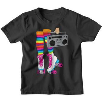 Skaten 80Er Roller Disco Rollschuhe Mädchen Kinder Tshirt - Seseable