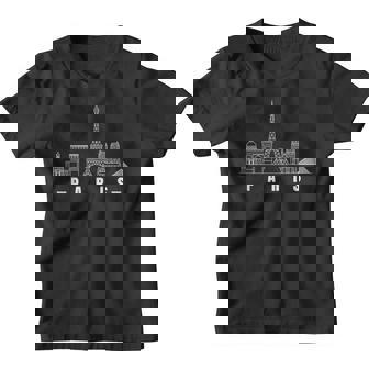 Souvenir De Paris Tour Eiffel France Louvre Notre Dame Youth T-shirt - Cadeauxyz