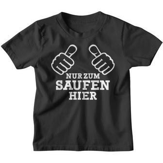 Stag Night Nur Zum Saufen Hier S Kinder Tshirt - Seseable