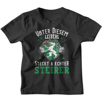 Steiermark Steirisch Crest Leiberl For Real Steirer Kinder Tshirt - Seseable