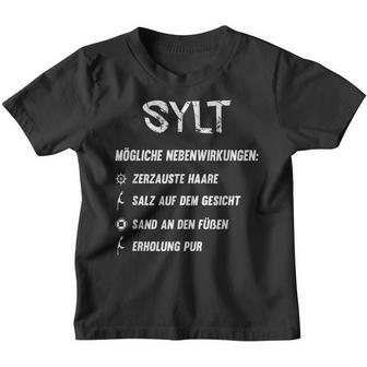 Sylt Fan Side Effects Sylt Kinder Tshirt - Seseable