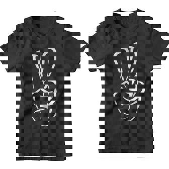 Symbole De Paix À Deux Doigts Avec Symbole De Paix Mignon Youth T-shirt - Cadeauxyz