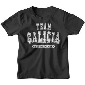 Team Galicia Lifetime Member Family Last Name Youth T-shirt - Seseable
