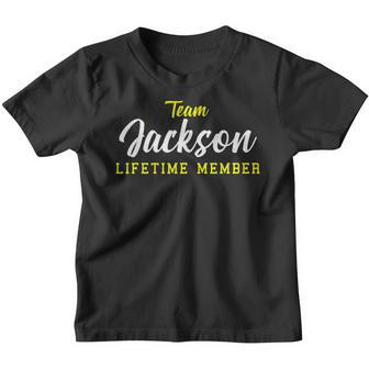Team Jackson Lifetime Member Surname Birthday Wedding Name Youth T-shirt - Seseable