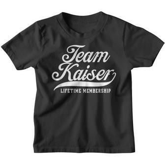 Team Kaiser Lifetime Membership Family Surname Last Name Youth T-shirt - Seseable