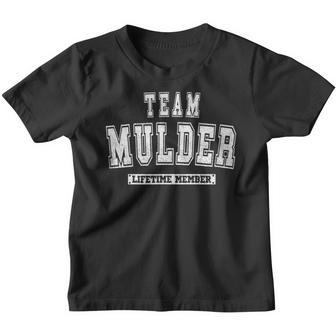 Team Mulder Lifetime Member Family Last Name Youth T-shirt - Seseable