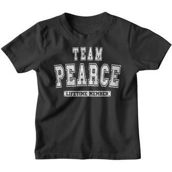 Team Pearce Lifetime Member Family Last Name Youth T-shirt - Seseable