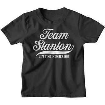 Team Stanton Lifetime Membership Family Surname Last Name Youth T-shirt - Seseable