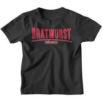 With Thüringer Bratwurst Selbst Mache Bratwurzepzepte Rostbrätl Kinder Tshirt - Geschenkecke