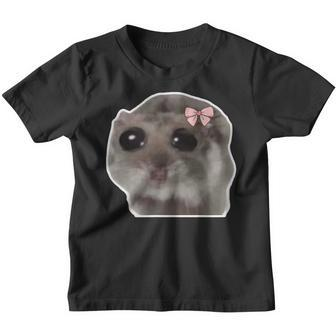Trauriger Hamster Meme Hamster Mit Tränenden Augen Kinder Tshirt - Seseable