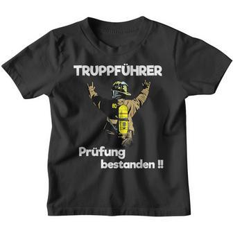 Truckührer Und Cooler Feuerwehrmann Text In German Kinder Tshirt - Seseable