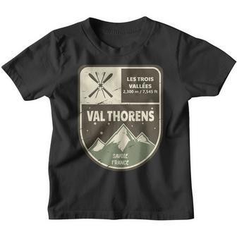 Val Thorens Les Trois Vallées Savoie France Vintage Kinder Tshirt - Seseable