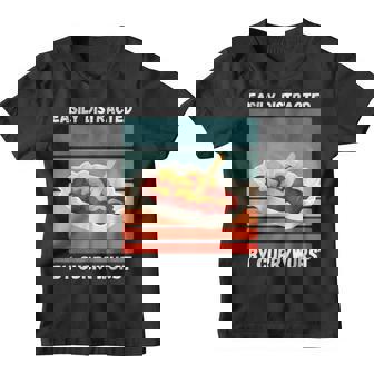 Vintage Facilement Distrait Par Les Amateurs De Nourriture Rétro Currywurst Youth T-shirt - Cadeauxyz