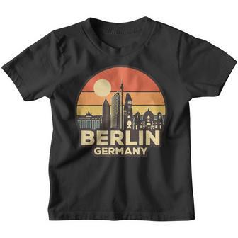 Vintage Skyline Berlin Kinder Tshirt - Seseable