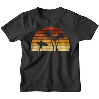 Vintage Sun Surfing For Surfers And Surfers Kinder Tshirt - Seseable
