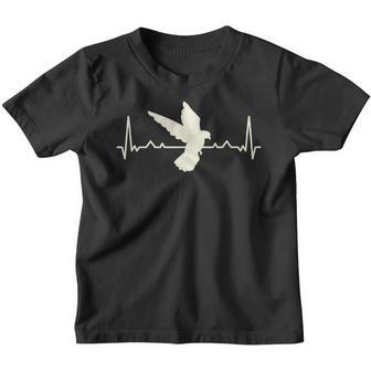 Vogel Taube Herzfrequenz Heart Rhythm Kinder Tshirt - Geschenkecke