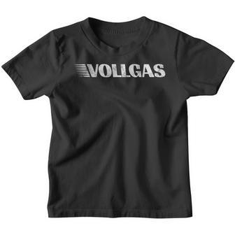 Vollgas Saufen Party Motorsport Kinder Tshirt - Seseable