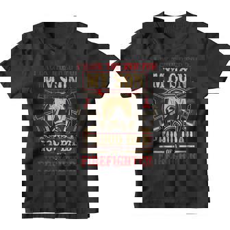 Volver El Rojo Para Mi Hijo Orgulloso Bombero Papá Bombero Camiseta niño - Regaloses