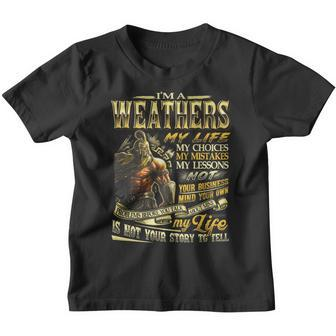 Weathers Family Name Weathers Last Name Team Youth T-shirt - Seseable