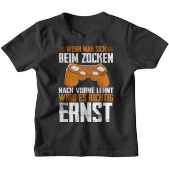 Wenn Man Sich Beim Zocken Gamer Gamer Boys Men Kinder Tshirt - Seseable