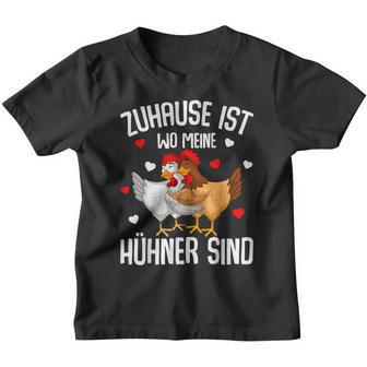 Zuhause Ist Wo Meine Hühner Sind Farmer S Kinder Tshirt - Geschenkecke