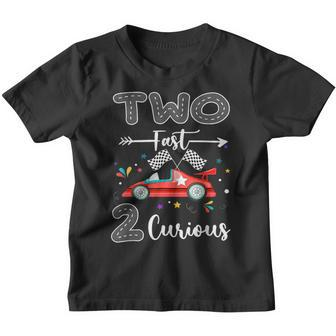 Zwei Fast 2 Curious Racing Geschenke Zum 2 Birthday Kinder Tshirt - Seseable